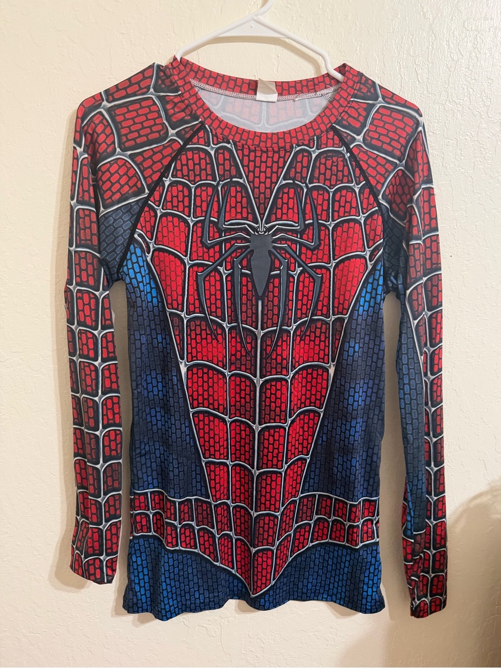 Spiderman Suit Long Sleeve Size Medium